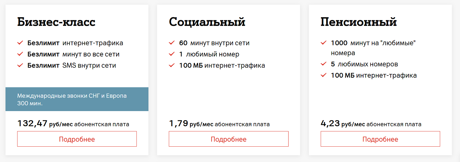 Тарифы оператора связи A1 Беларусь